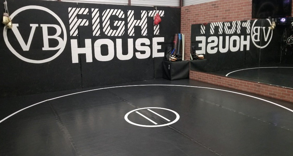 20' x 20' x 1 3/8" RollUp Wrestling Mat AK Athletic Equipment