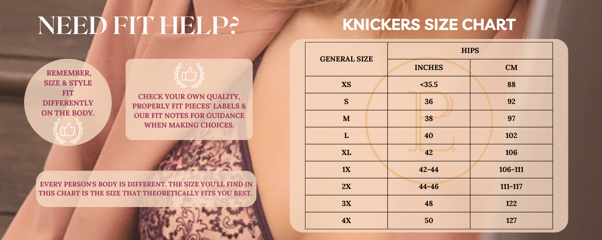 Underwear Size Chart