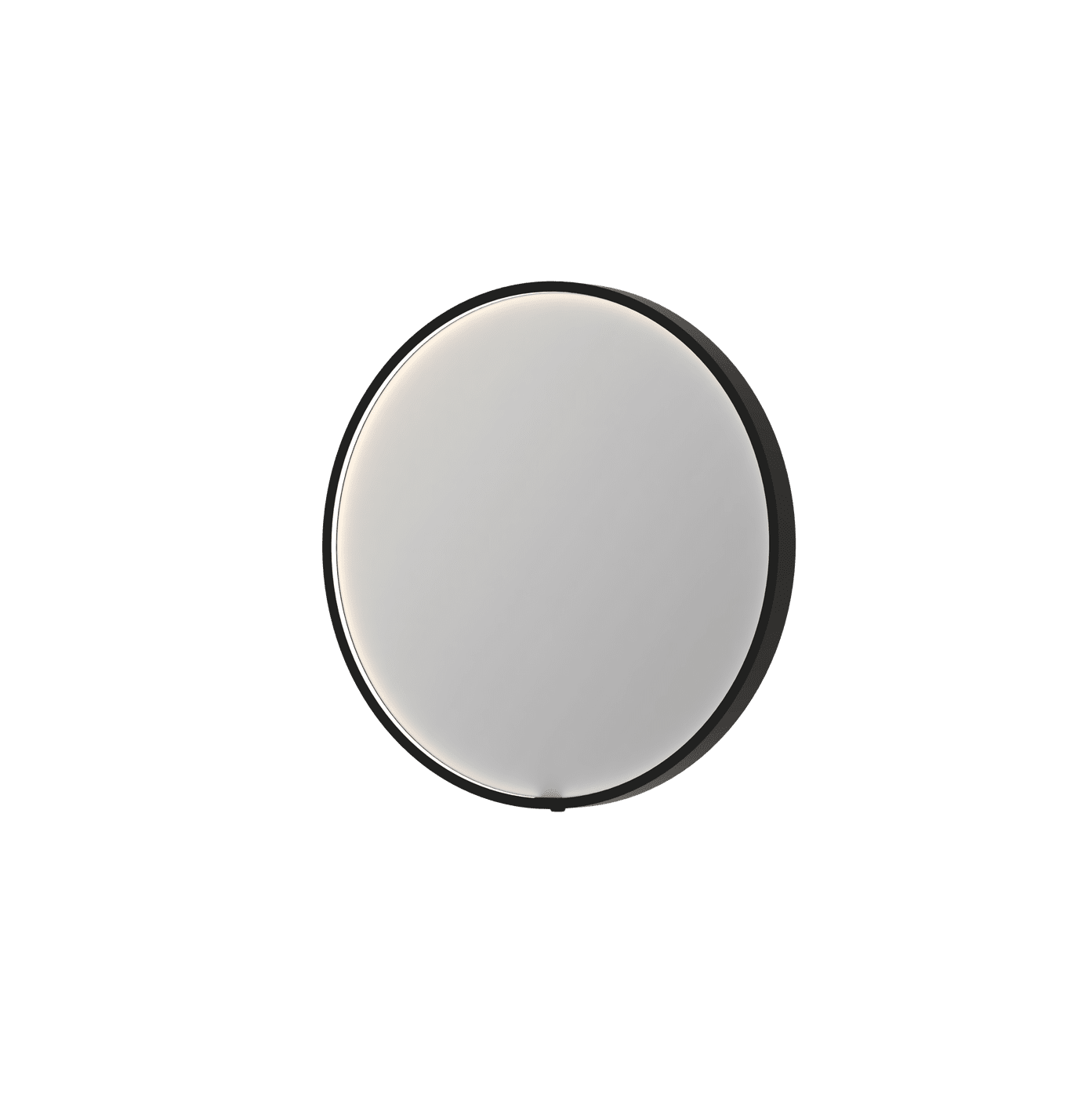 Billede af SP24 rundt spejl i ramme med direkte LED-belysning - 60x4x60