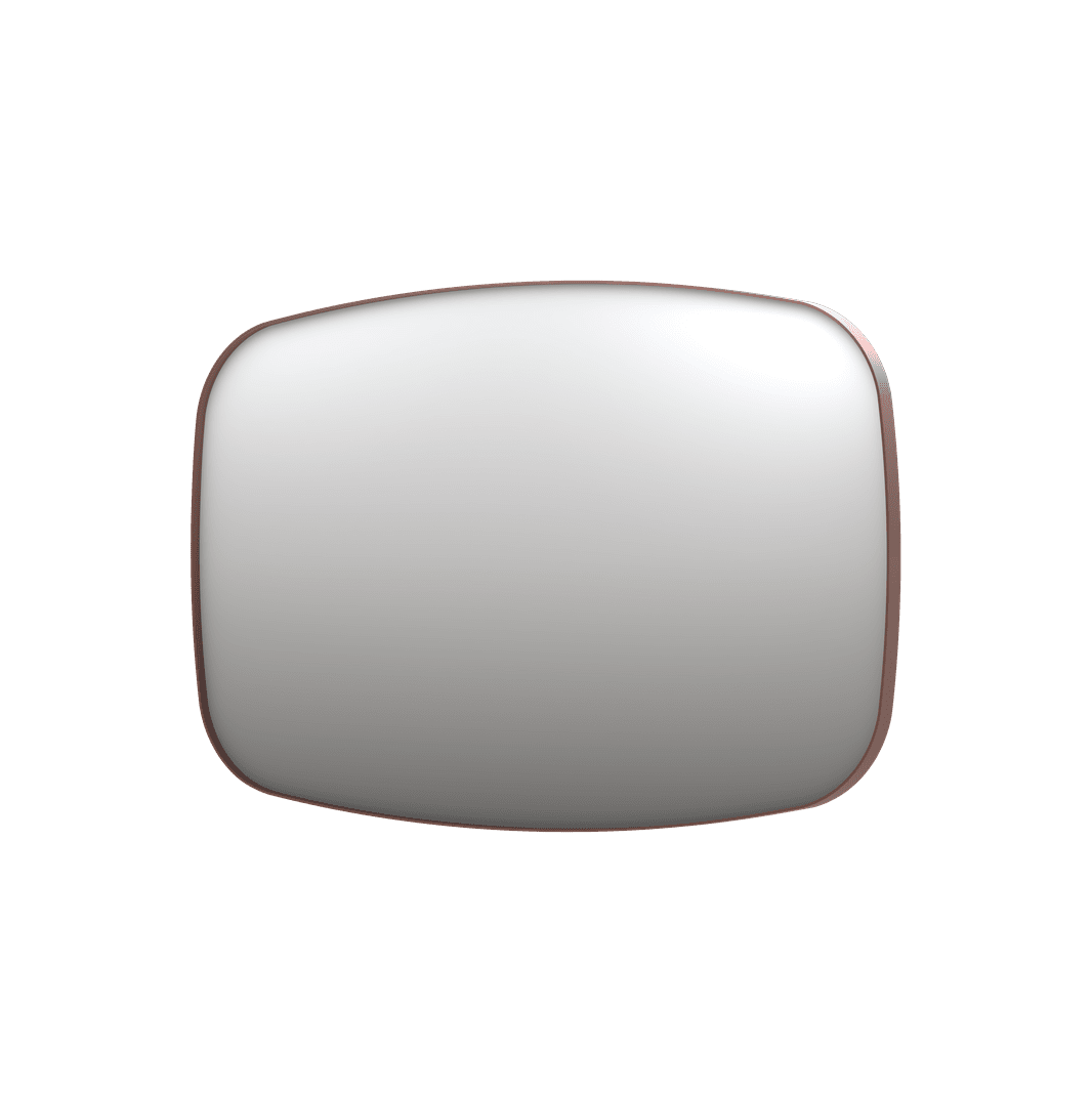 Billede af SP29 superellipse spejl i ramme i børstet kobber - 120x4x80