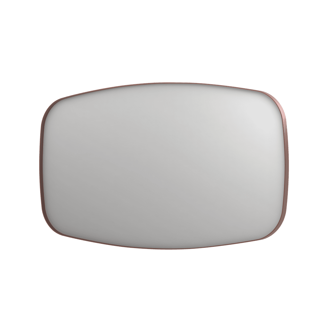 Billede af SP29 superellipse spejl i ramme i børstet kobber - 140x4x80