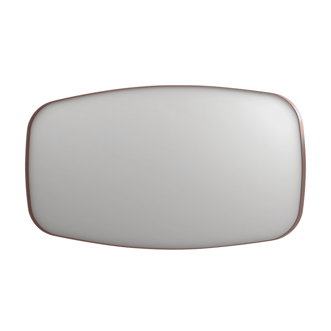 Billede af SP29 superellipse spejl i ramme i børstet kobber - 160x4x80