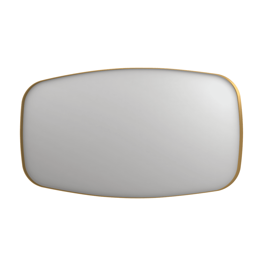 Billede af SP29 superellipse spejl i ramme i børstet mat guld - 160x4x80