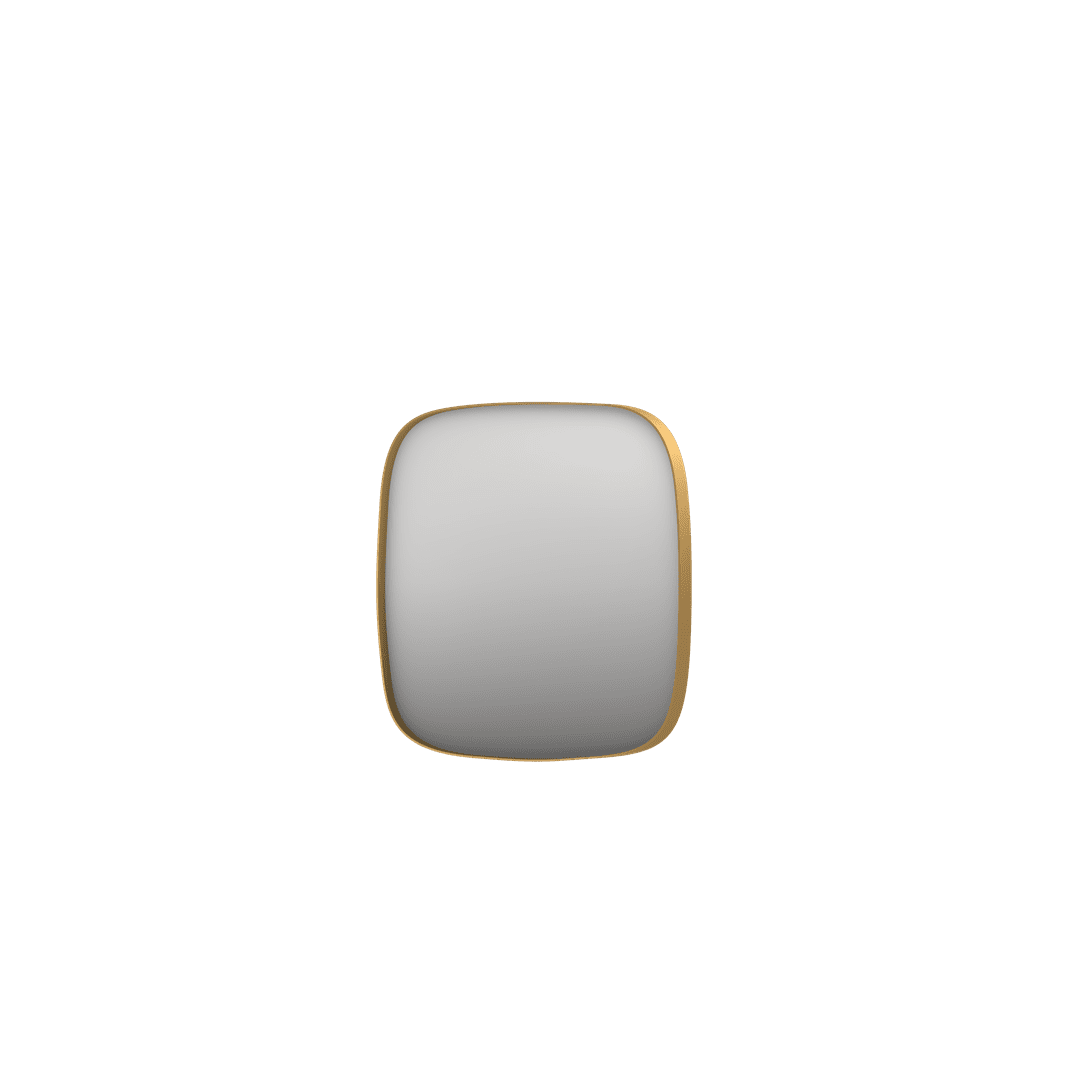 Billede af SP29 superellipse spejl i ramme i børstet mat guld - 40x4x40