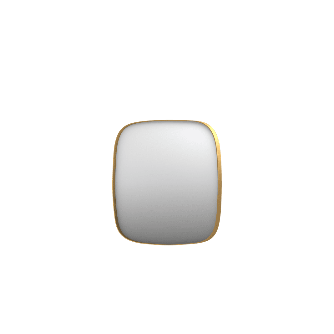 Billede af SP29 superellipse spejl i ramme i børstet mat guld - 40x4x80