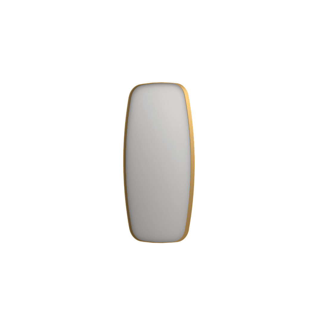 Billede af SP29 superellipse spejl i ramme i børstet mat guld - 80x4x80