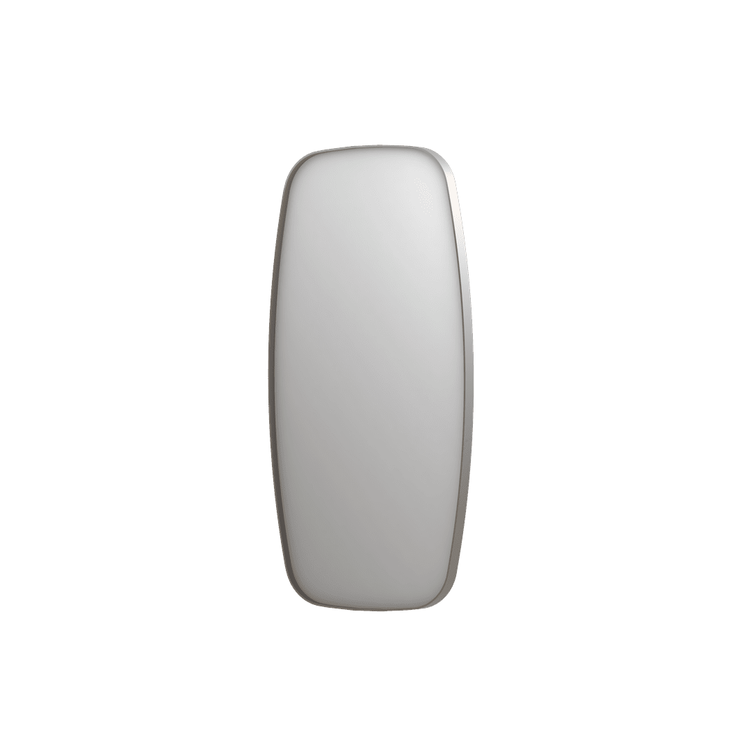 Billede af SP29 superellipse spejl i ramme i børstet rustfri stål - 100x4x100