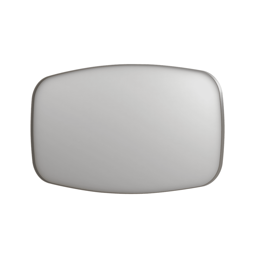 Billede af SP29 superellipse spejl i ramme i børstet rustfri stål - 140x4x80