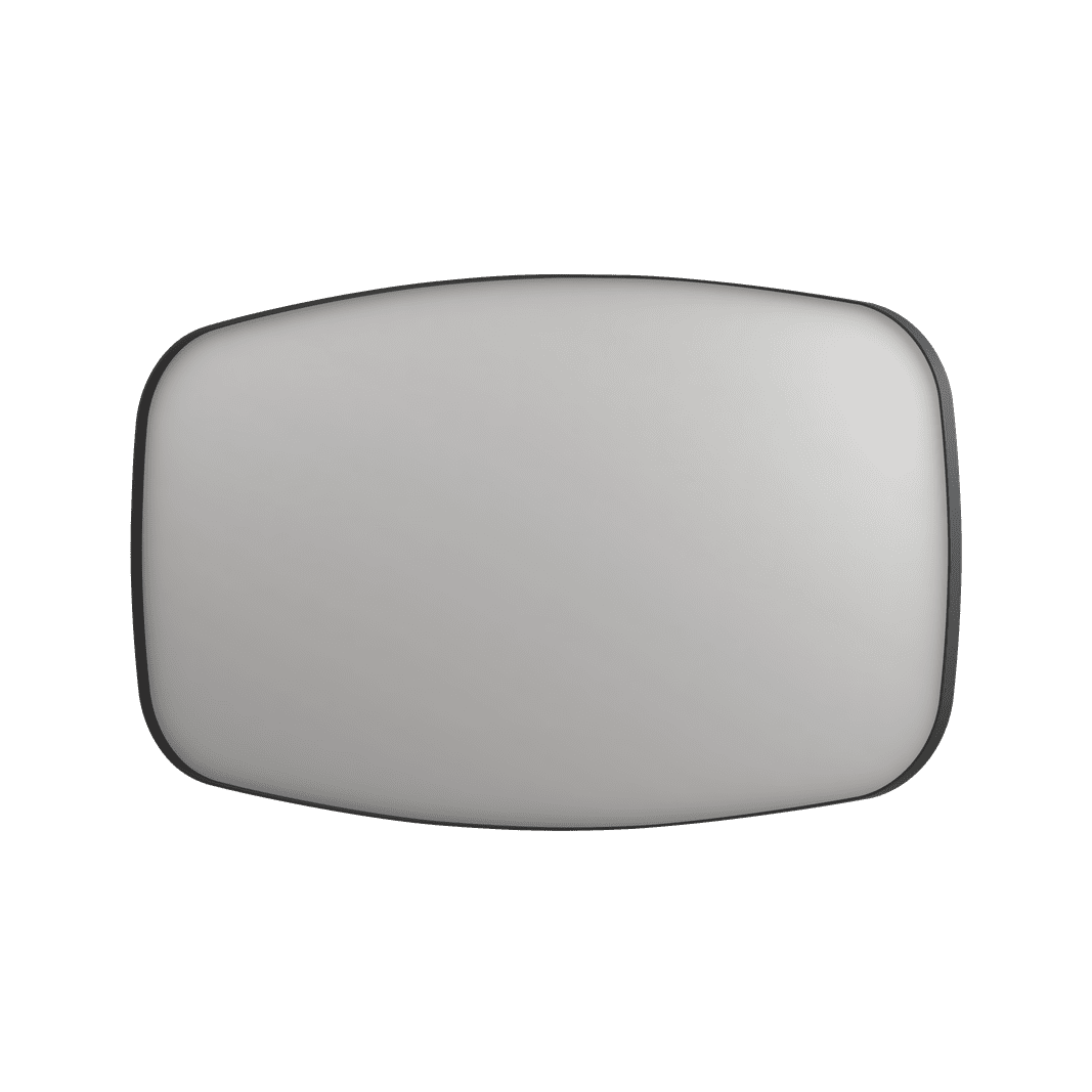 Billede af SP29 superellipse spejl i ramme i matsort - 140x4x80