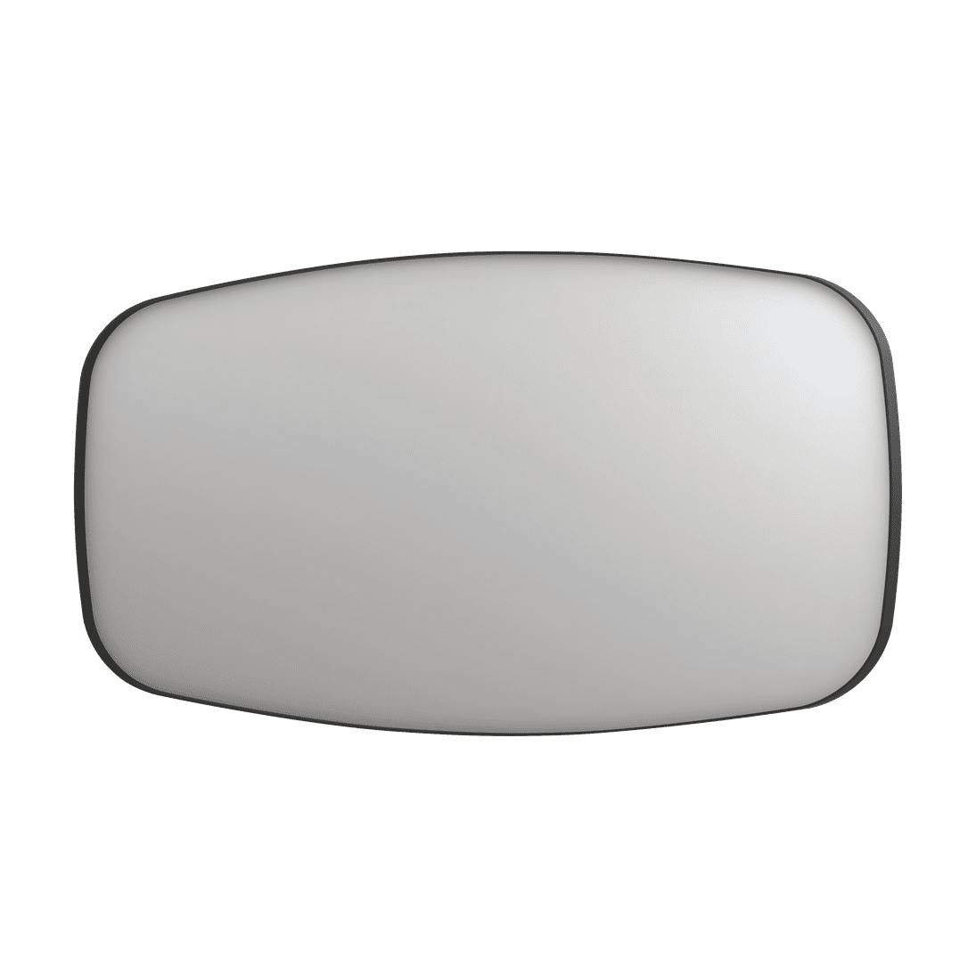 Billede af SP29 superellipse spejl i ramme i matsort - 160x4x80
