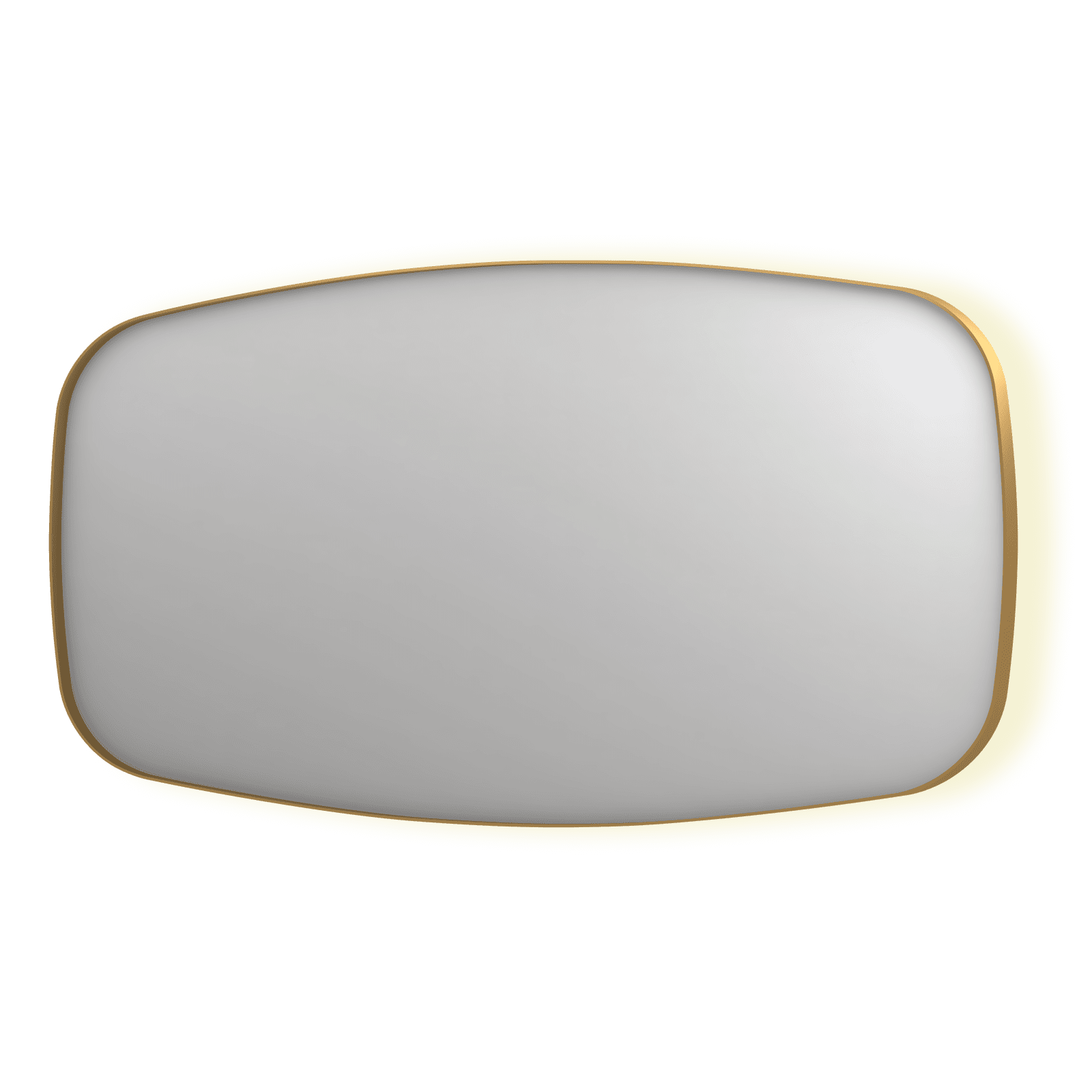 Billede af SP30 superellipse spejl med indirekte LED i børstet mat guld - 160x4x80