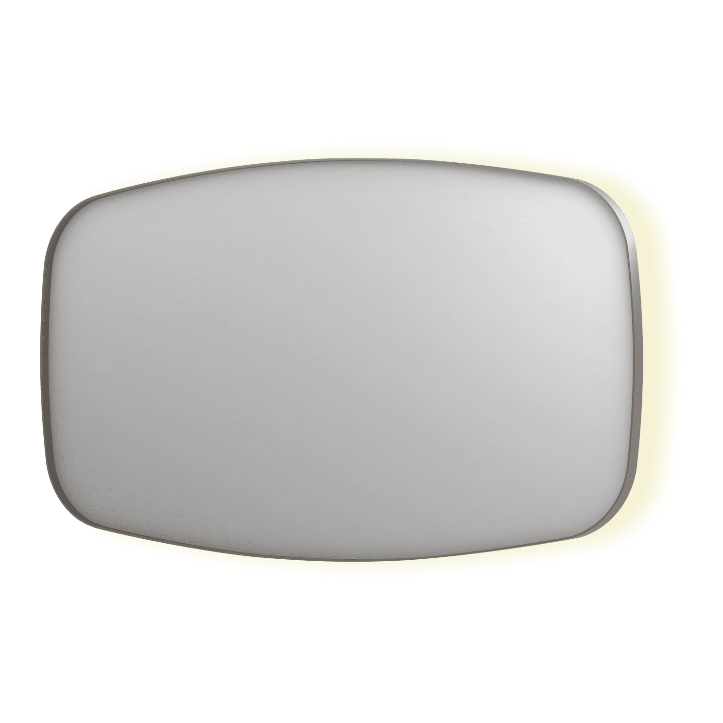 Billede af SP30 superellipse spejl med indirekte LED i børstet rustfri stål - 140x4x80