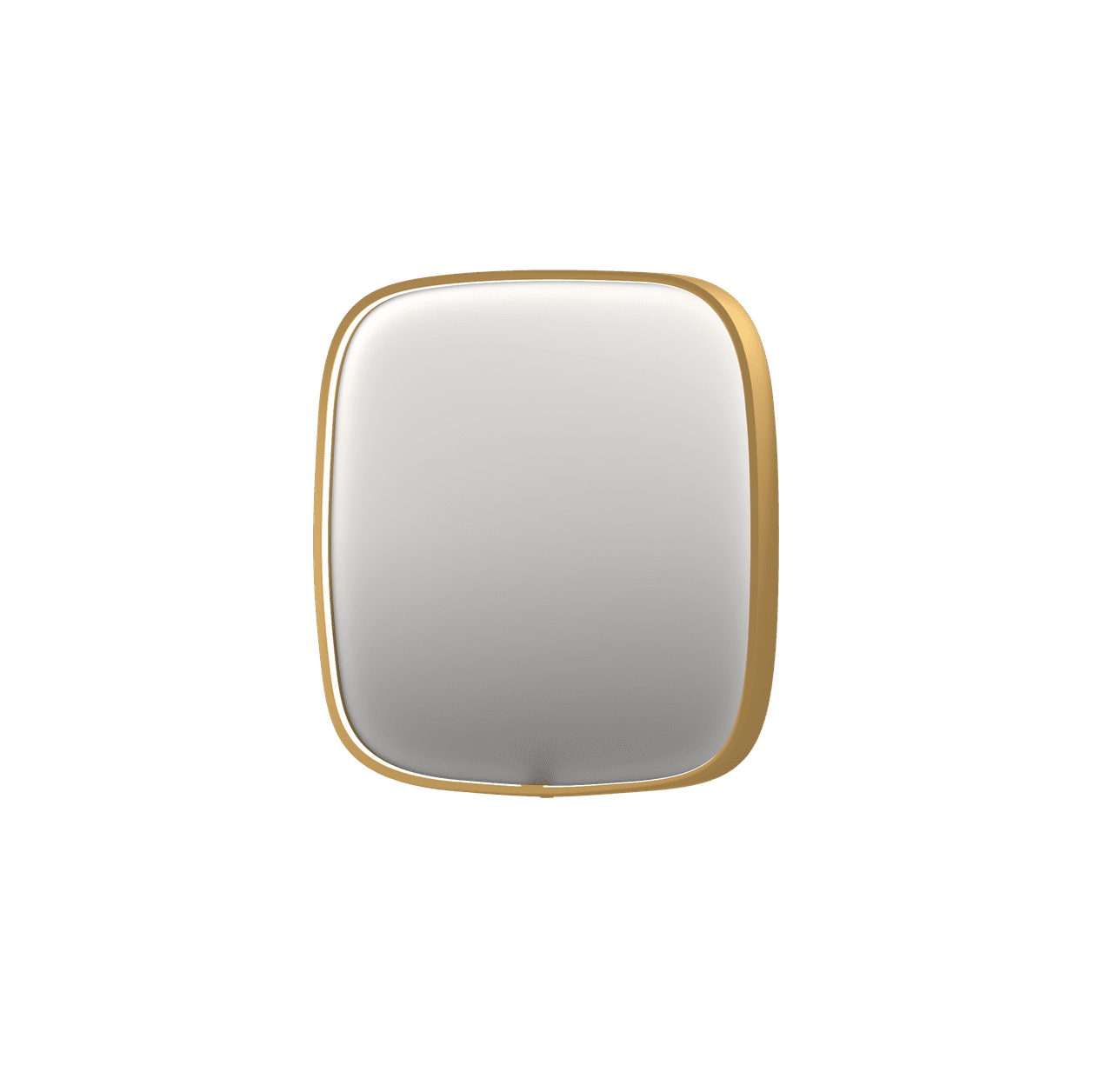 Billede af SP31 superellipse spejl med direkte LED i børstet mat guld - 40x4x80