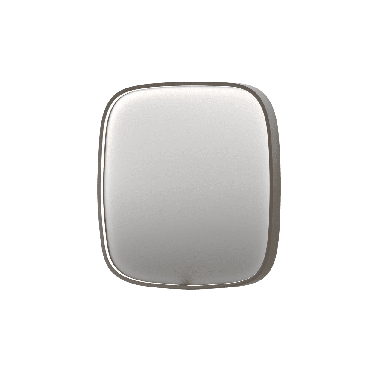Billede af SP31 superellipse spejl med direkte LED i børstet rustfri stål - 50x4x100