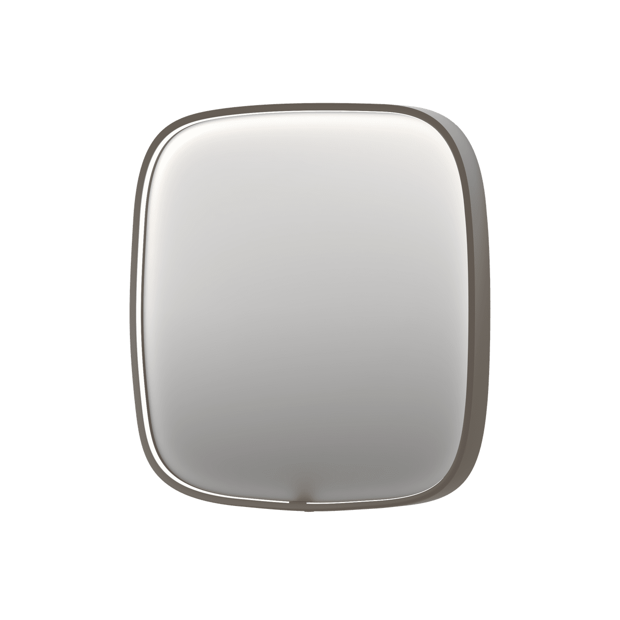 Billede af SP31 superellipse spejl med direkte LED i børstet rustfri stål - 60x4x60