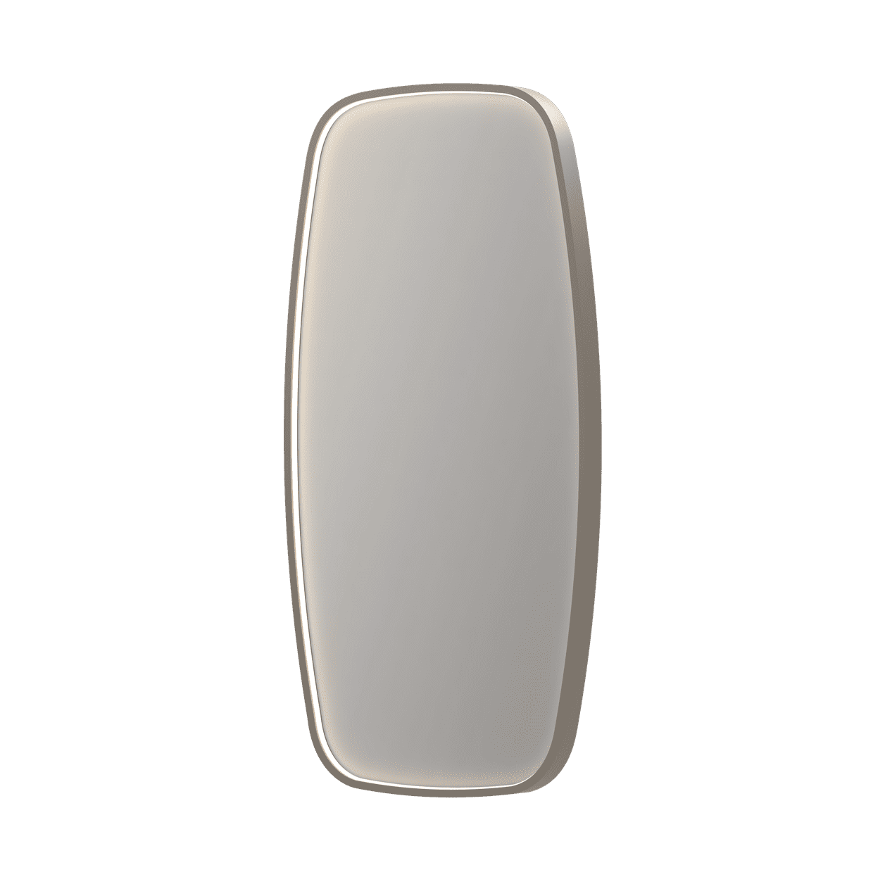 Billede af SP31 superellipse spejl med direkte LED i børstet rustfri stål - 80x4x80