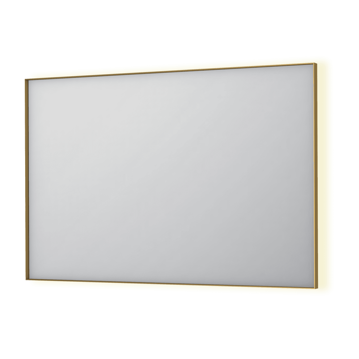 Billede af SP32 spejl med indirekte LED i børstet mat guld - 120x4x80