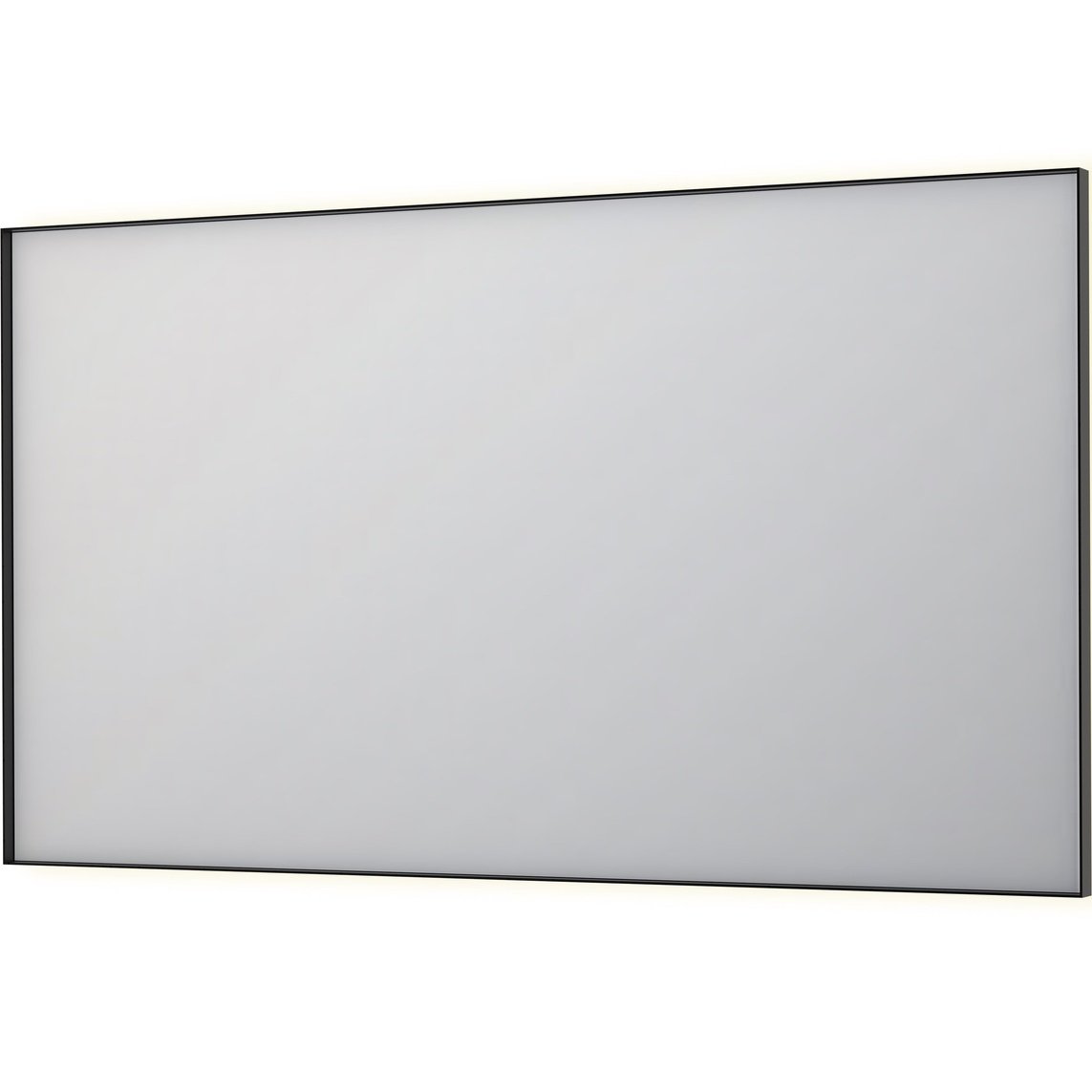 Billede af SP32 spejl med indirekte LED i børstet metal sort - 140x4x80