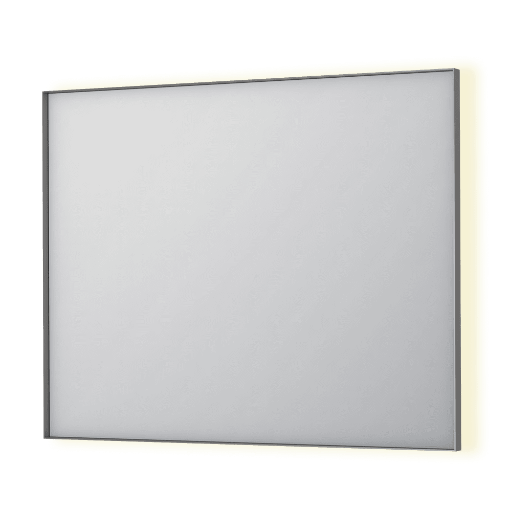 Billede af SP32 spejl med indirekte LED i børstet rustfri stål - 100x4x80