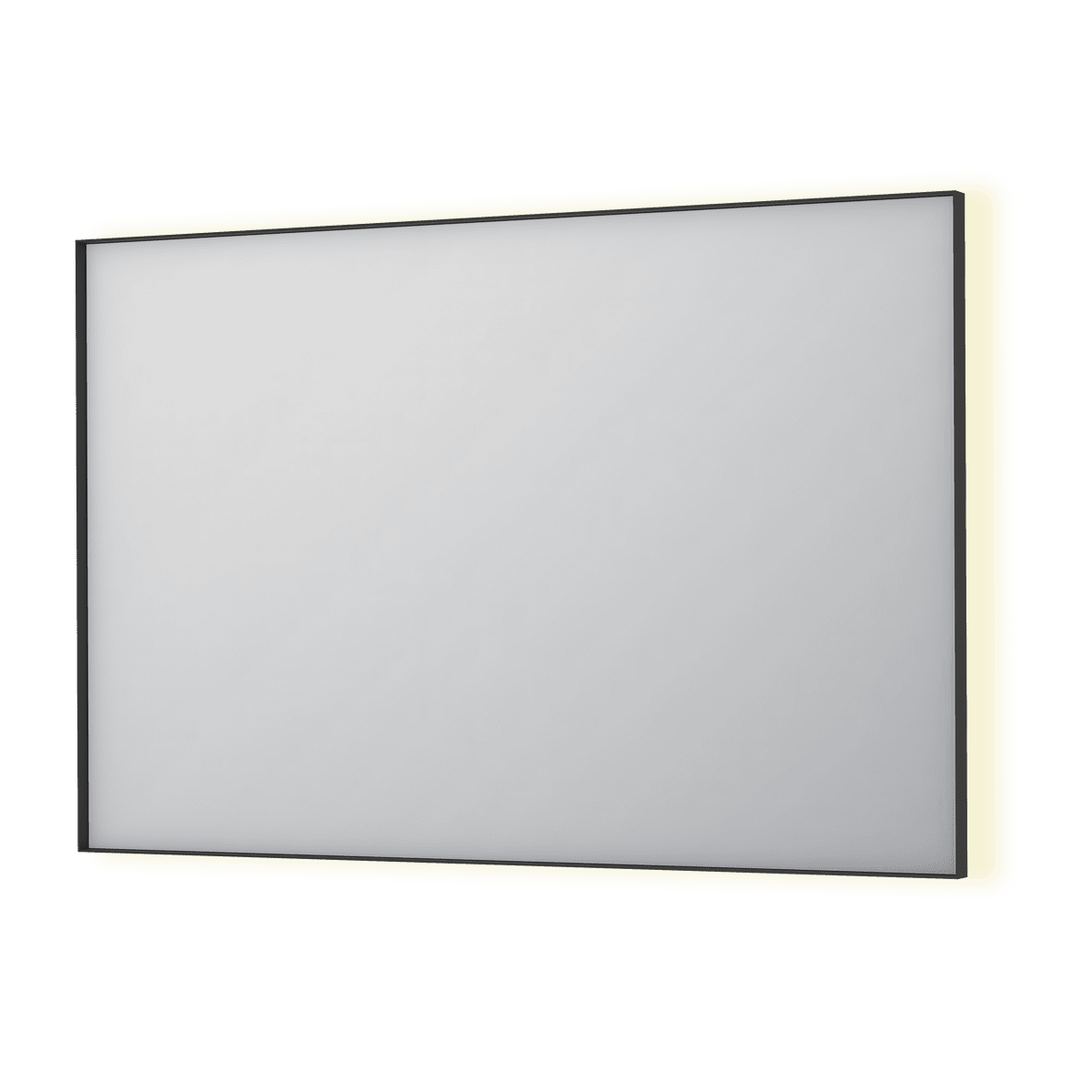 Billede af SP32 spejl med indirekte LED i matsort - 120x4x80