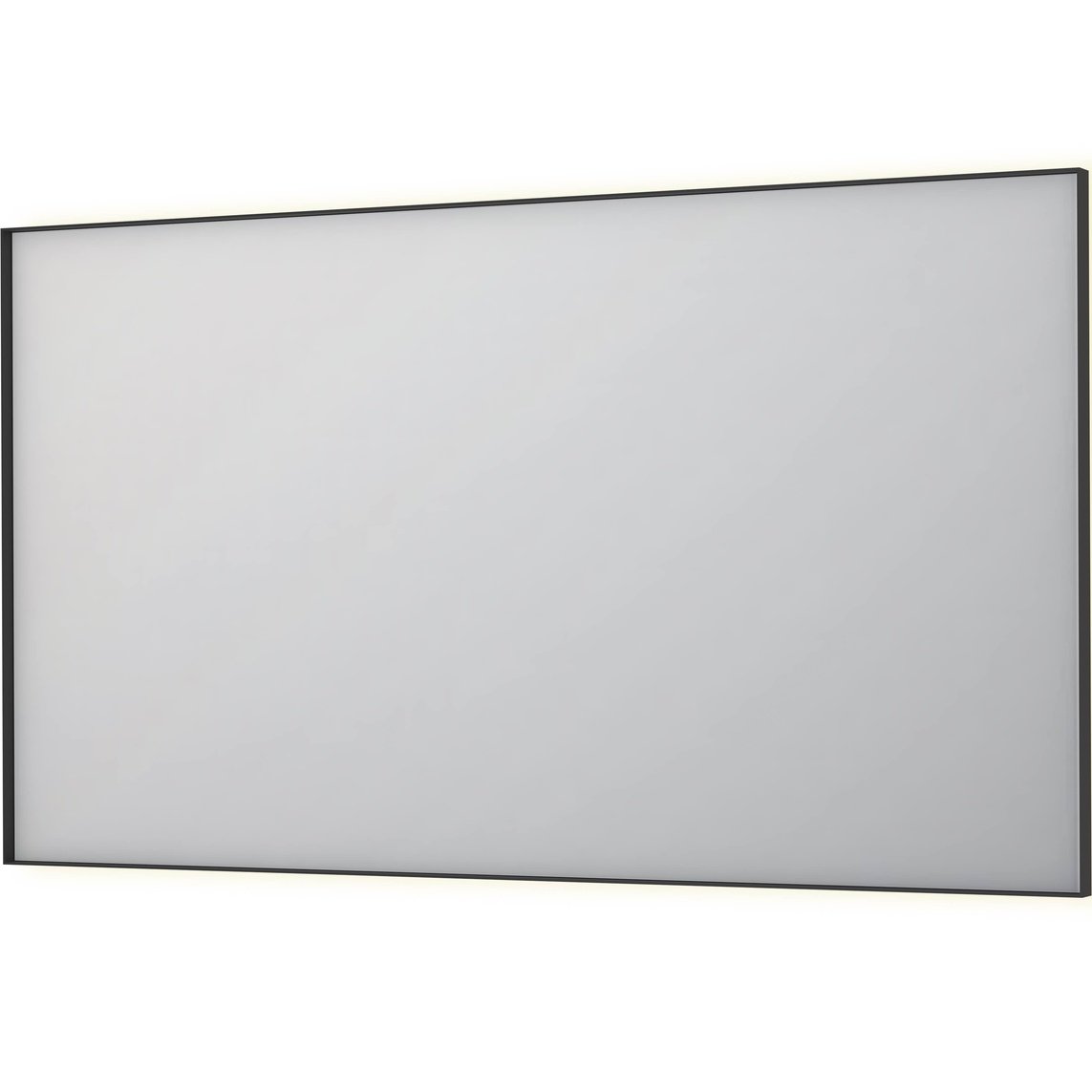 Billede af SP32 spejl med indirekte LED i matsort - 140x4x80
