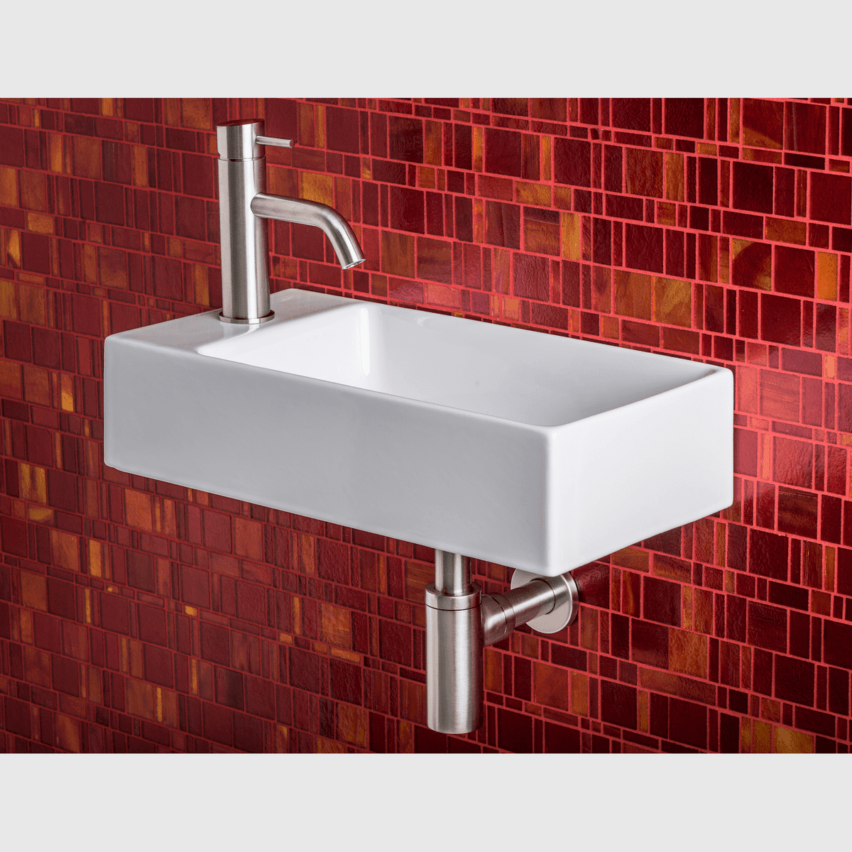 Billede af QTOO Håndvaskarmatur, bordmonteret - poleret rustfri stål