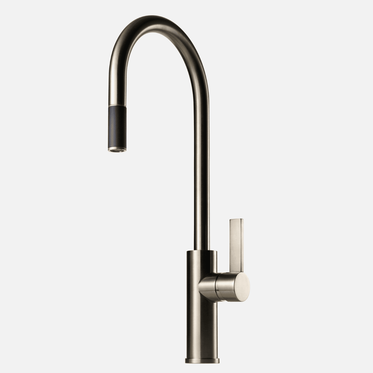 Se Tapwell ARM185 køkkenarmatur m/udtræk - brushed platinum hos Bad&Design