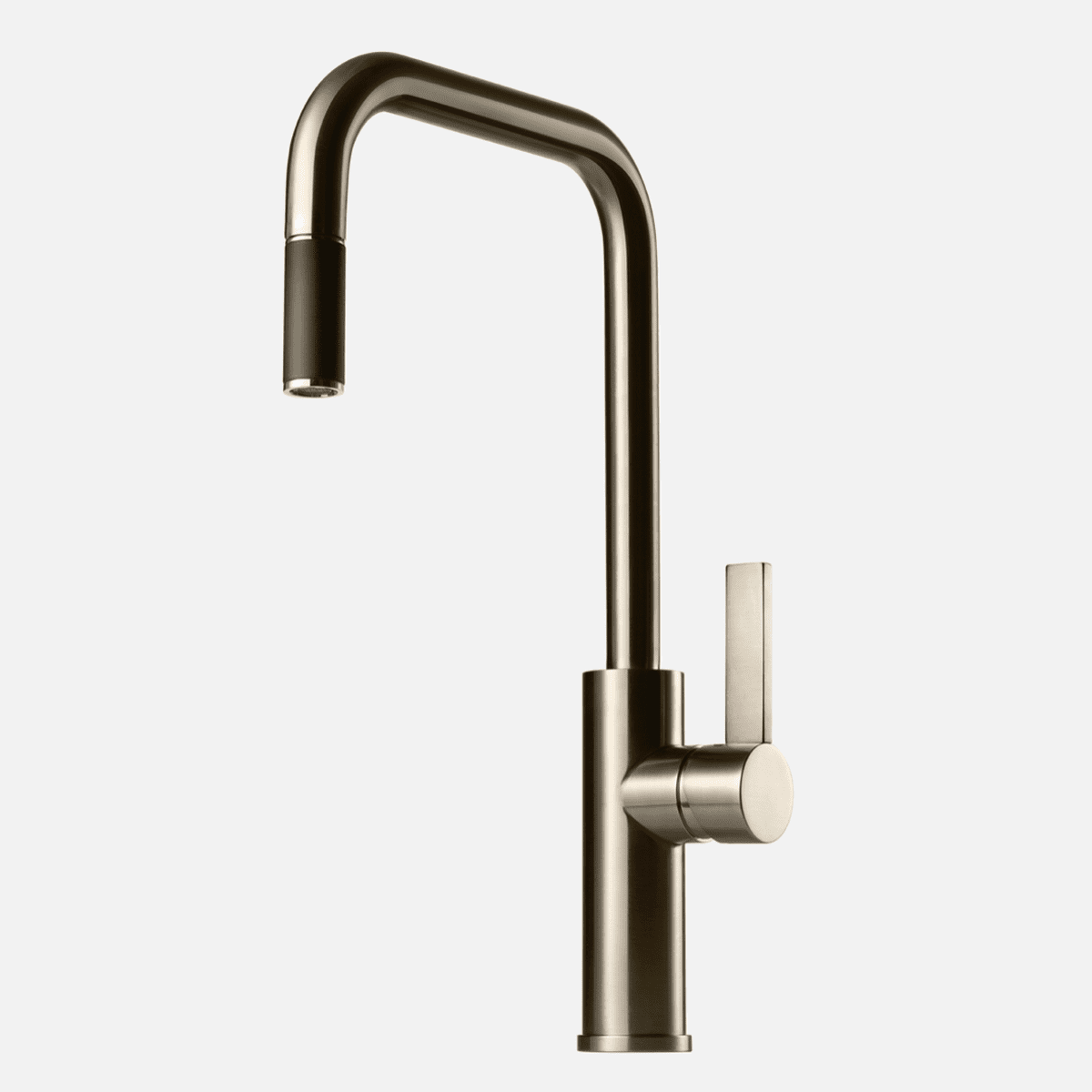 Se Tapwell ARM985 køkkenarmatur m/udtræk - brushed platinum hos Bad&Design