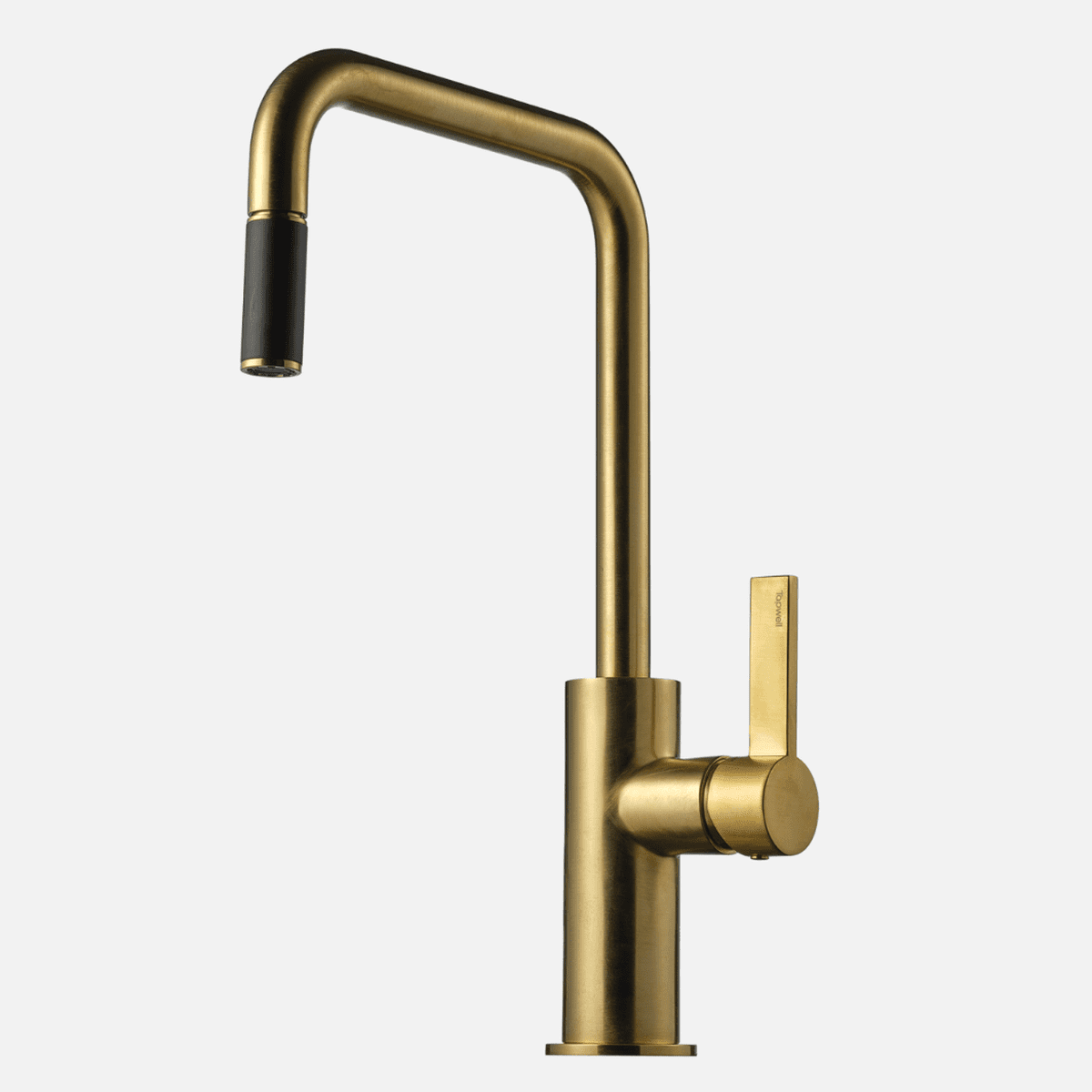 Se Tapwell ARM985 køkkenarmatur m/udtræk - honey gold hos Bad&Design