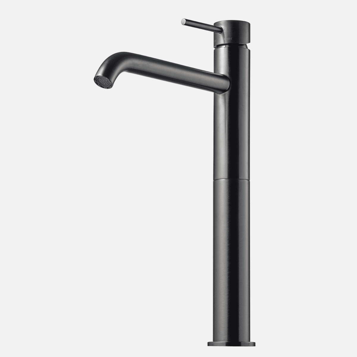 Billede af Tapwell EVM082 håndvaskarmatur, høj model - brushed black chrome