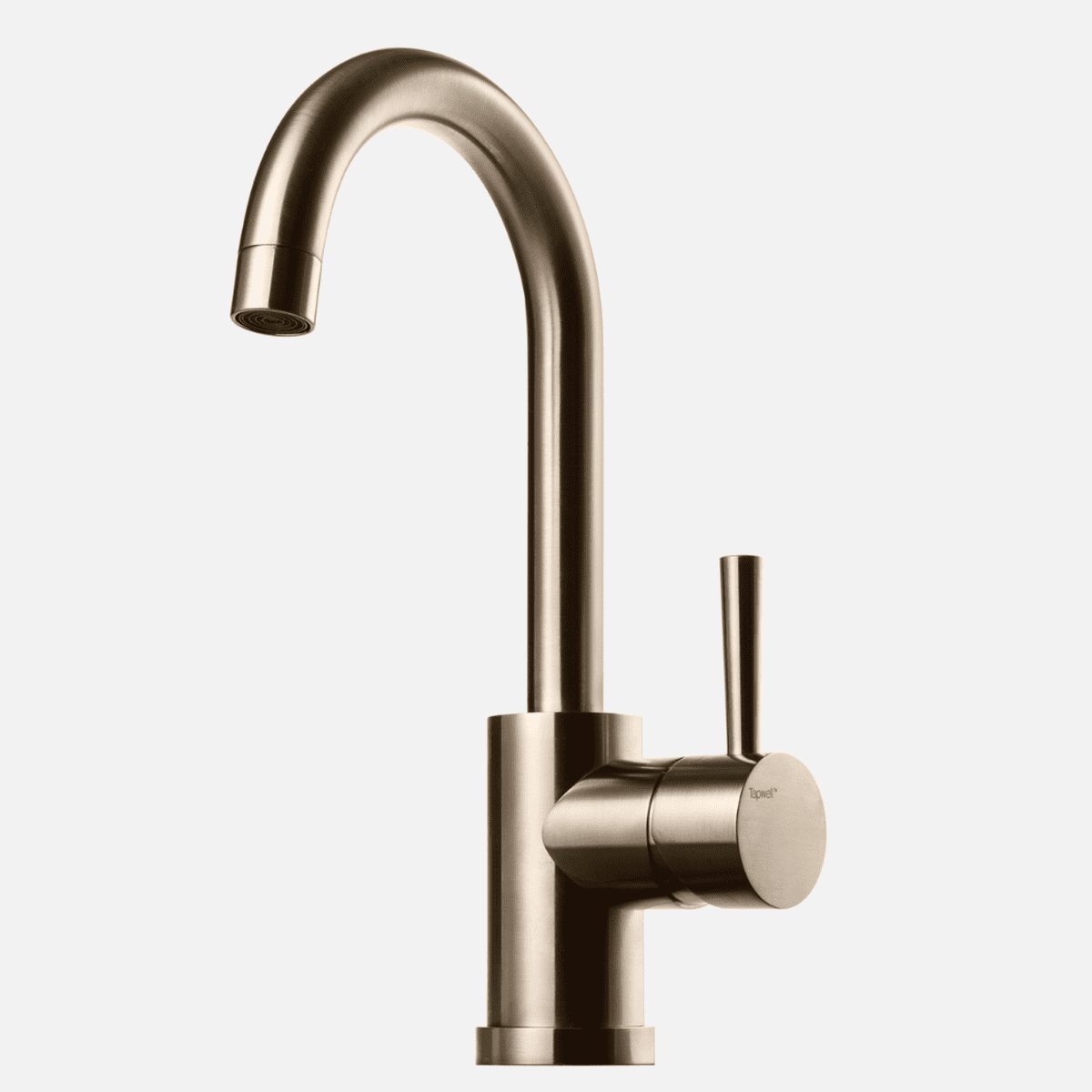 Billede af Tapwell EVO078 et-grebs håndvaskarmatur - brushed platinum