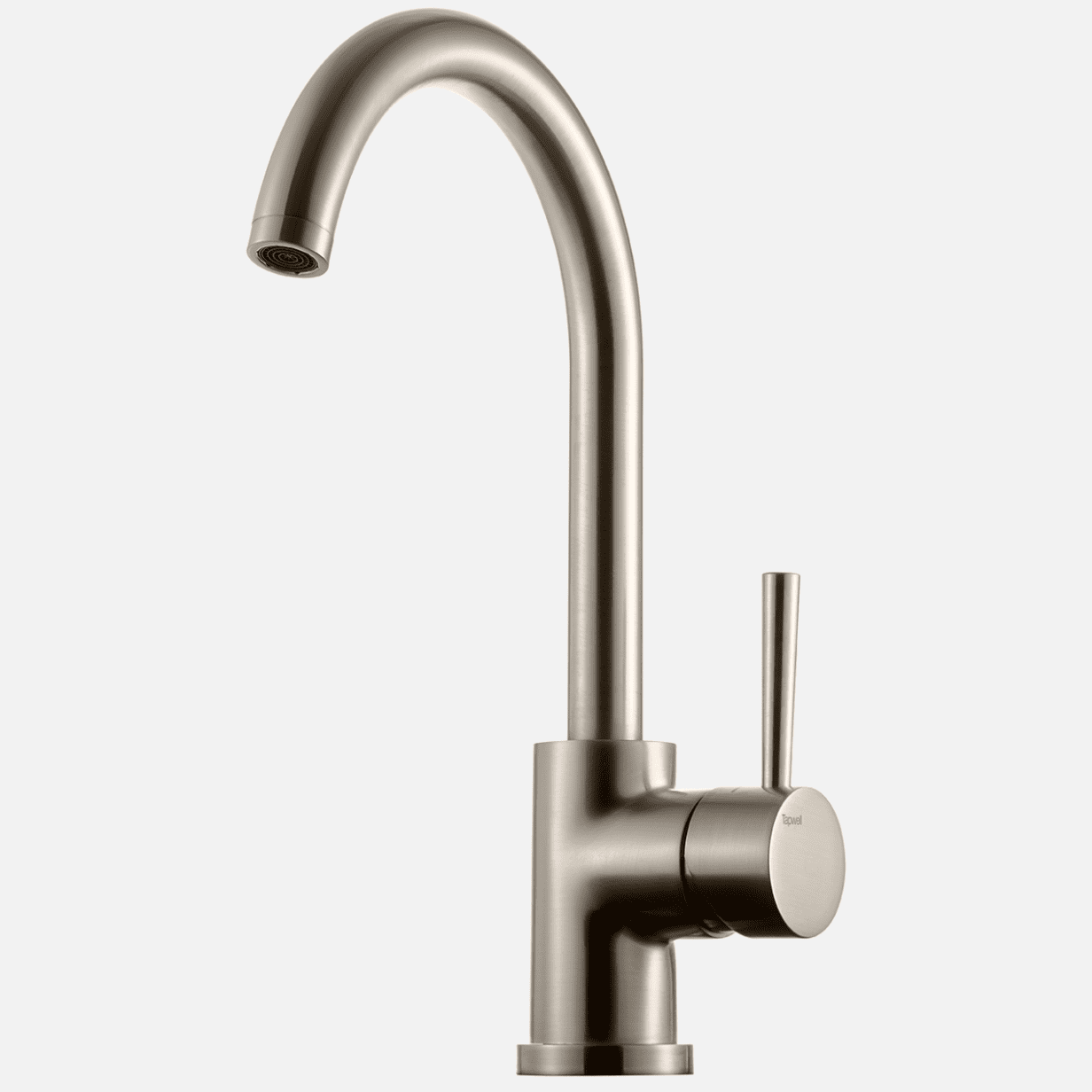 Billede af Tapwell EVO180 et-grebs køkkenarmatur - brushed platinum