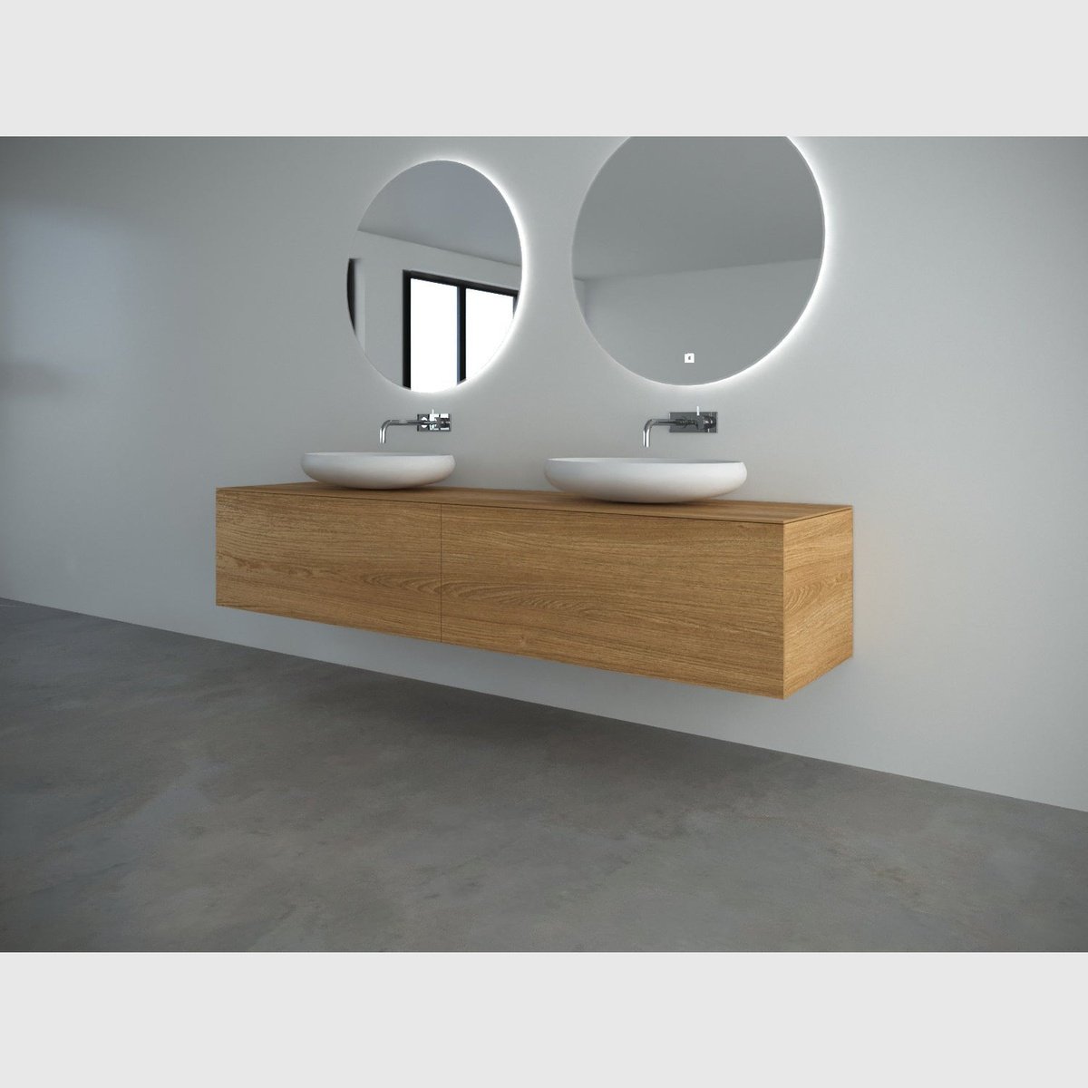 Se Copenhagen Bath Bergen 200 kabinet - børstet egetræ hos Bad&Design
