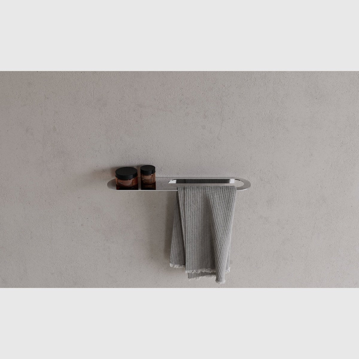 Se Copenhagen Bath CB 100 håndklædeholder med hylde - krom hos Bad&Design