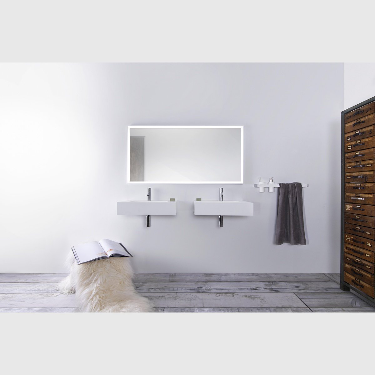 Se Copenhagen Bath Furesø 60 håndvask - mat hvid hos Bad&Design