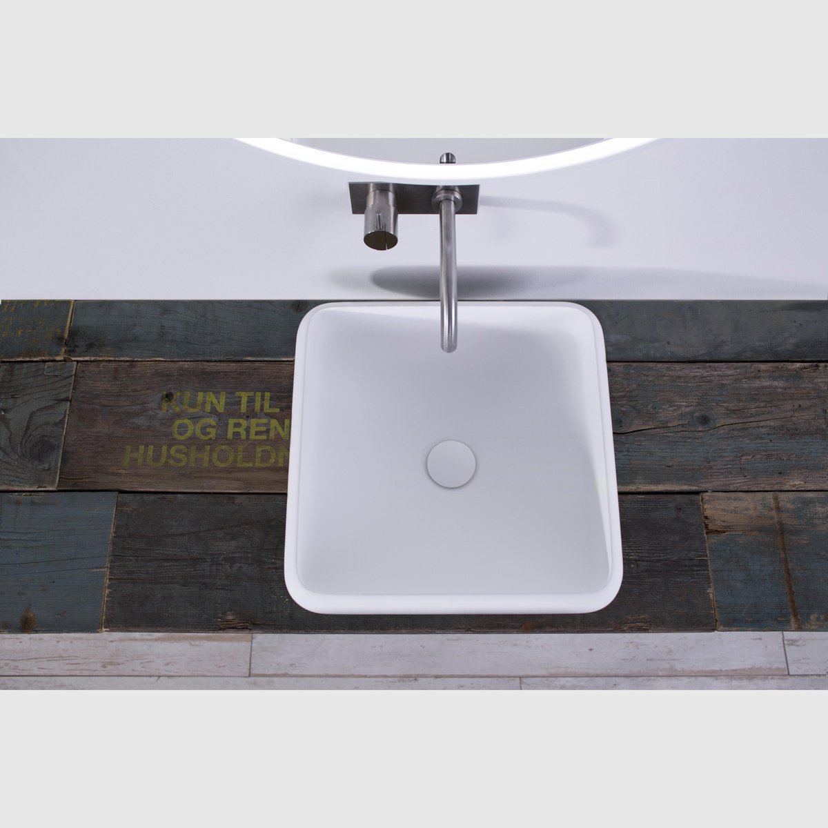 Se Copenhagen Bath Rosenborg 40 firkantet håndvask - mat hvid hos Bad&Design