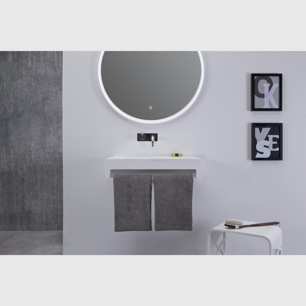 Se Copenhagen Bath Sandfjord 60 håndvask - mat hvid (pre-order maj) hos Bad&Design