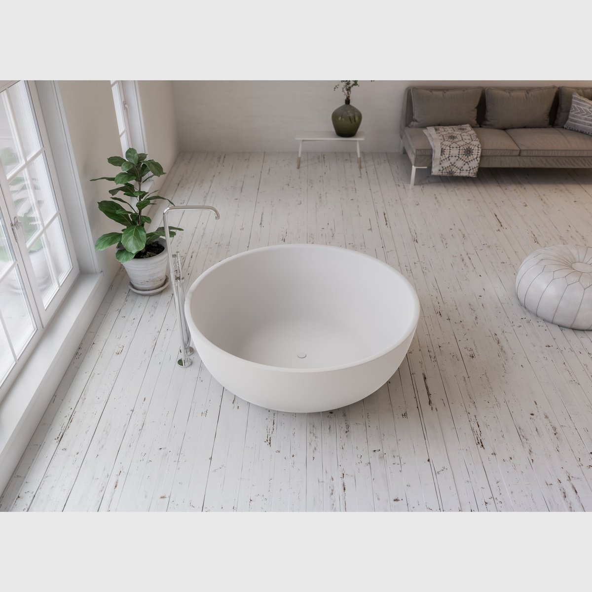 Se Copenhagen Bath Tromsø 135 badekar - mat hvid hos Bad&Design