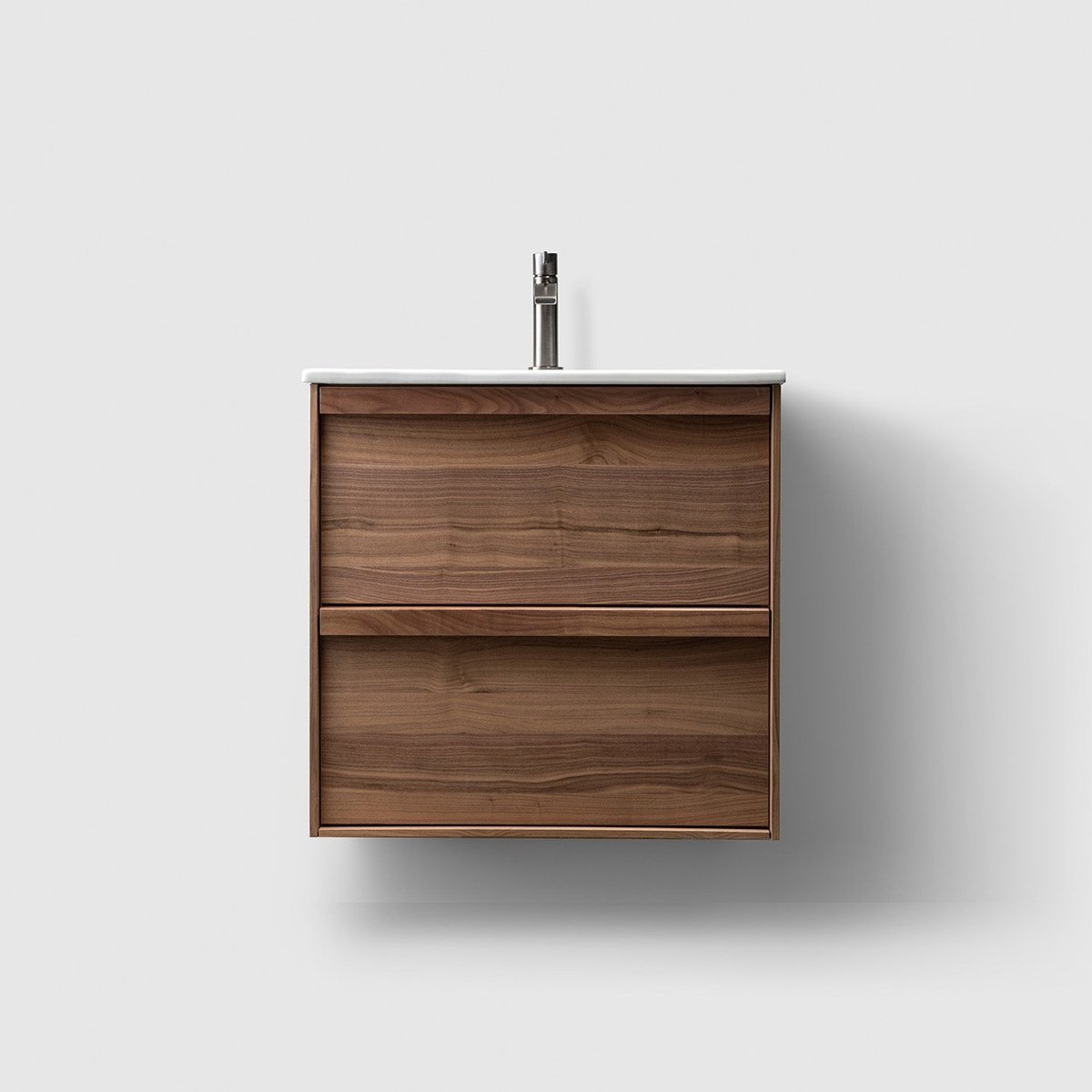 Billede af HAVEN H2/60 badeværelsesmøbel - porcelænshåndvask - Walnut Wood