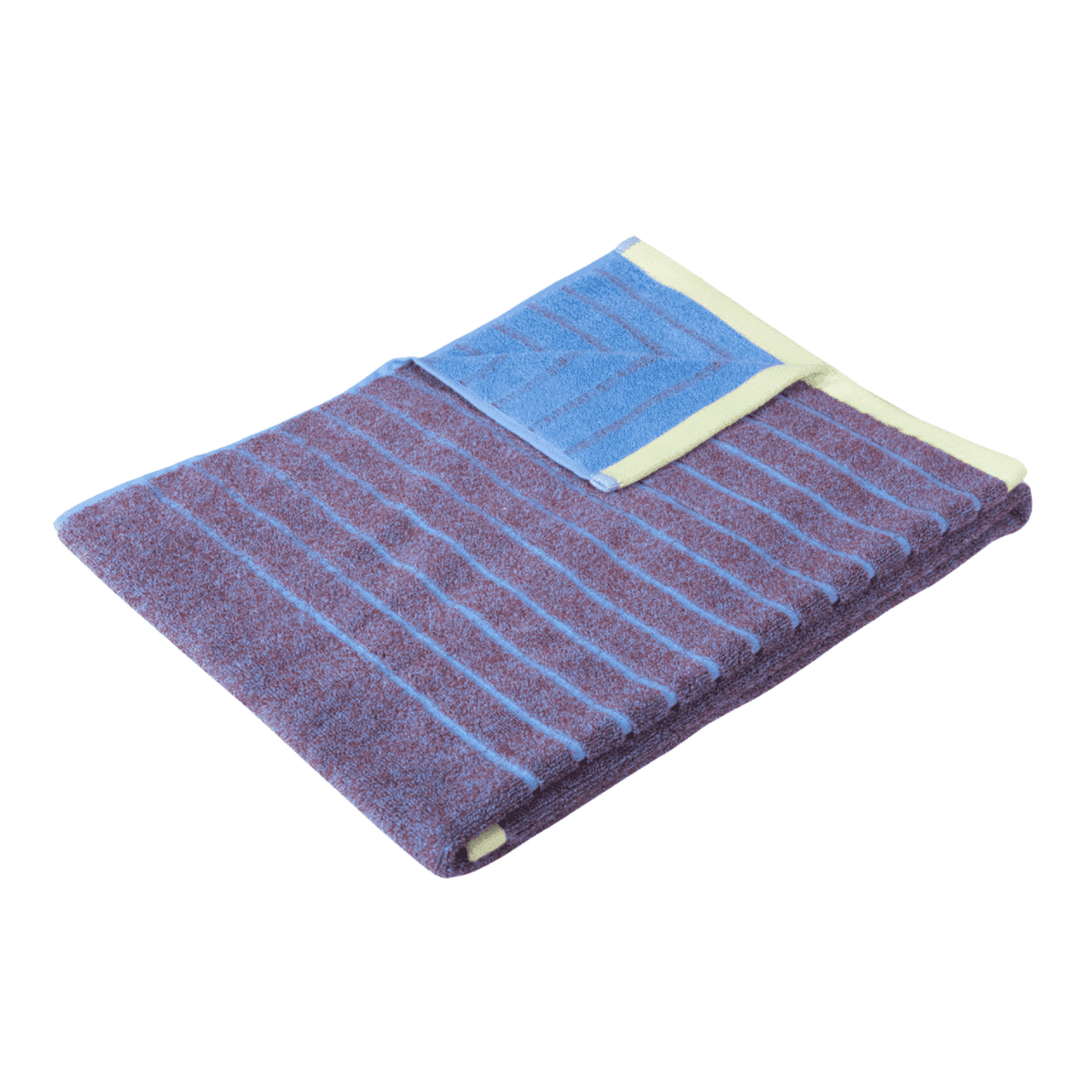 Se Hübsch Promenade towel large - 70x140cm - purple/blue hos Bad&Design