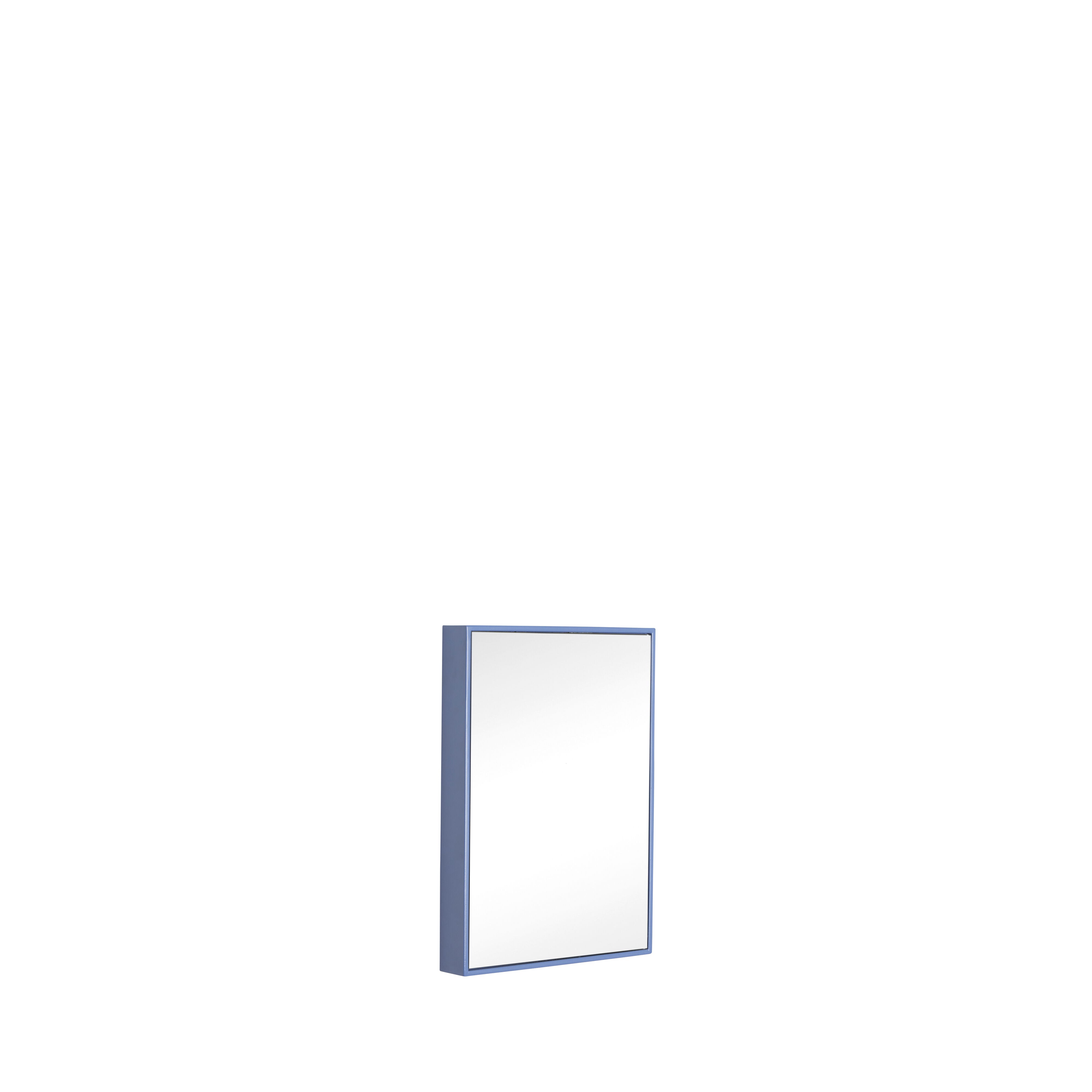 Se Hübsch Shine Spejl Small - 21x4xh30cm - blå hos Bad&Design