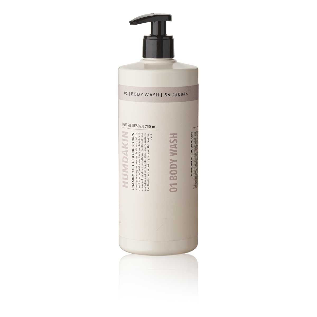 Se Humdakin 01 Body Wash - 500ml - kamille og havtorn hos Bad&Design