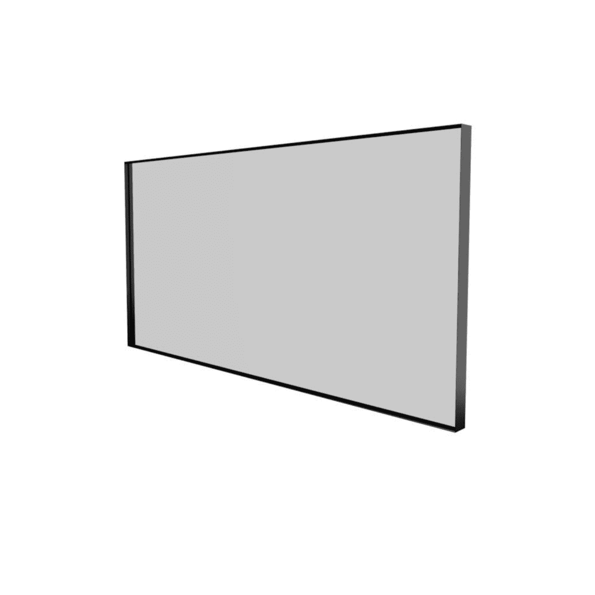 Billede af Sanibell Basicline spejl - 120x60cm - mat sort aluramme