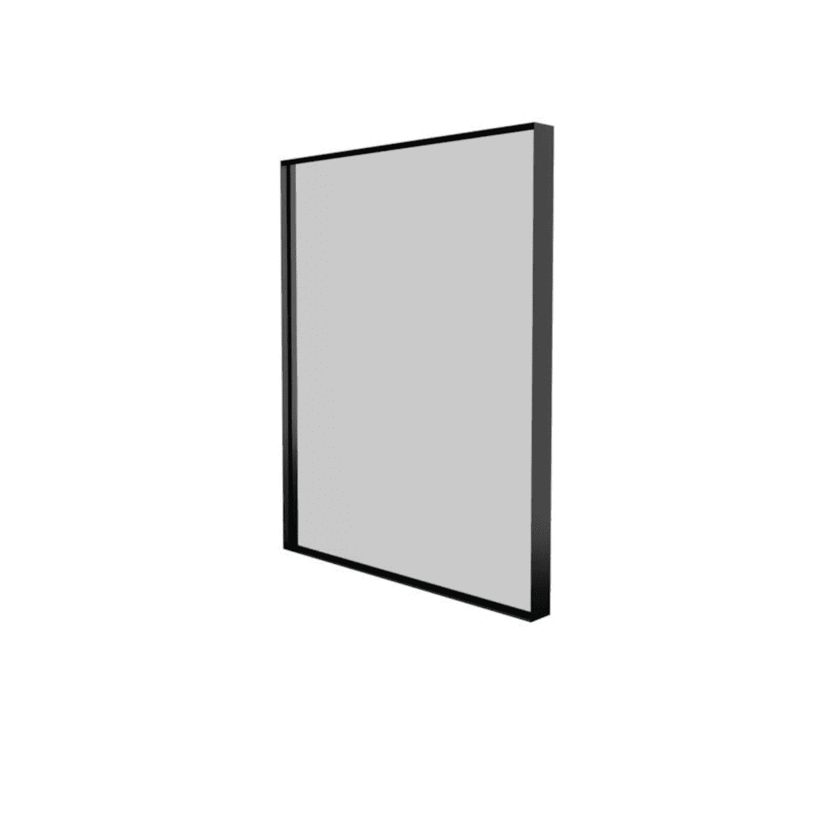 Sanibell Basicline spejl - 50x60cm - mat sort aluramme