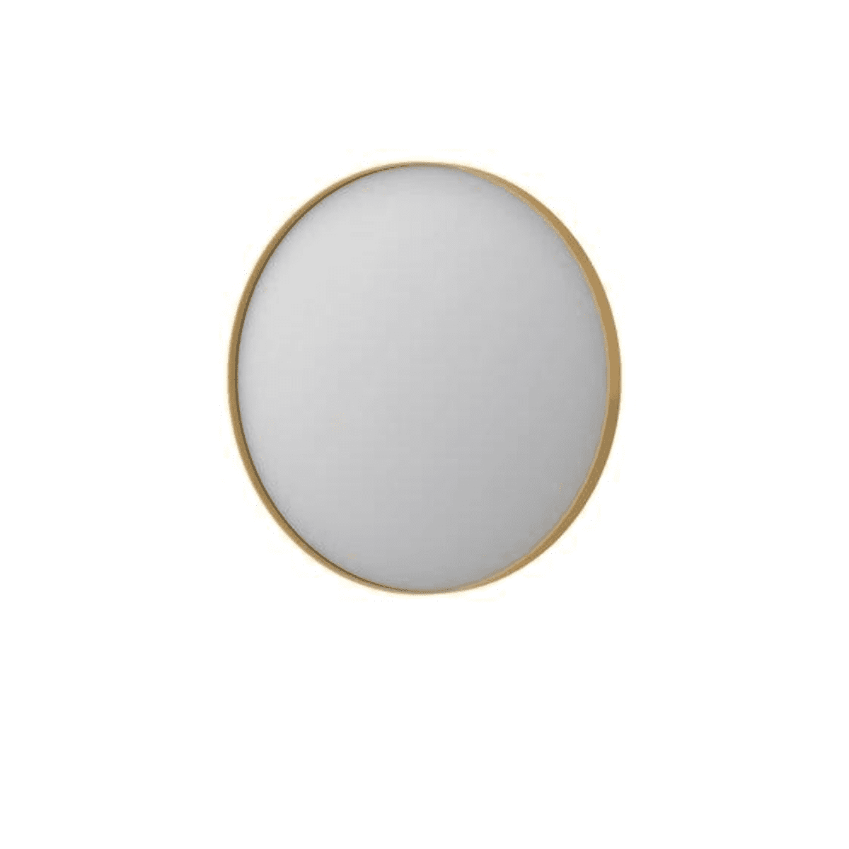 Se Sanibell Proline spejl - Ø60 - mat guld aluramme hos Bad&Design