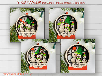 Download Snowman Ornaments SVG laser cut files - Funny Ornaments ...