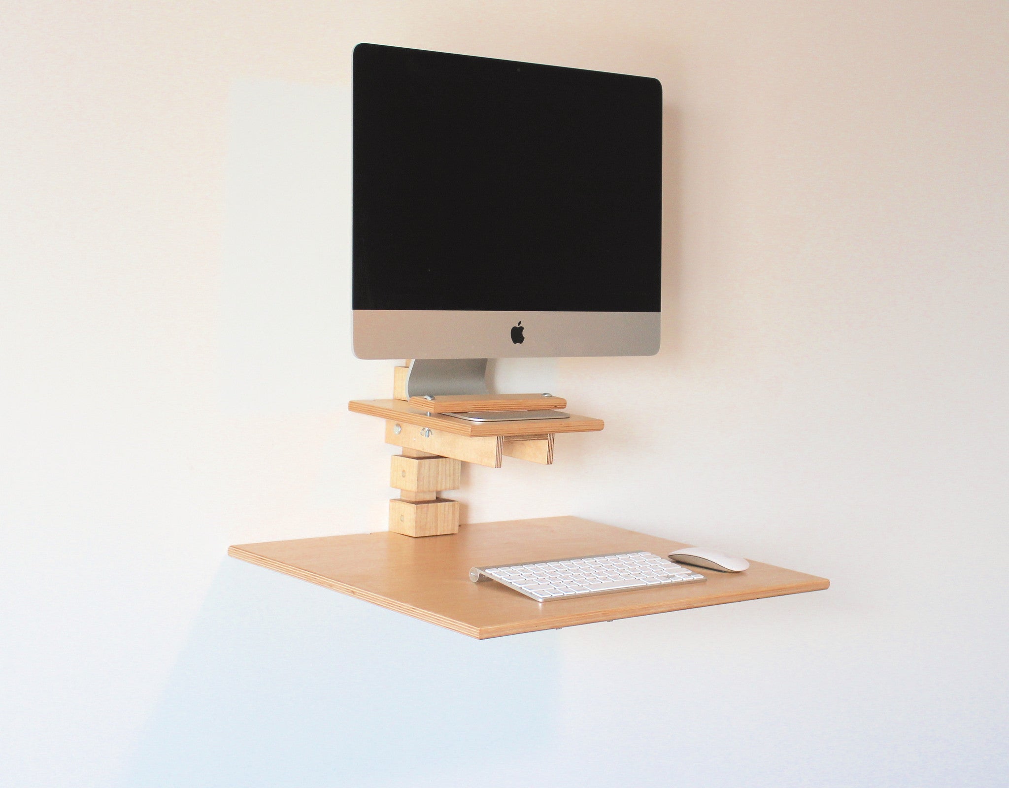 Wall Mounted Standing Desk Imac Model Gereghty Desk Co