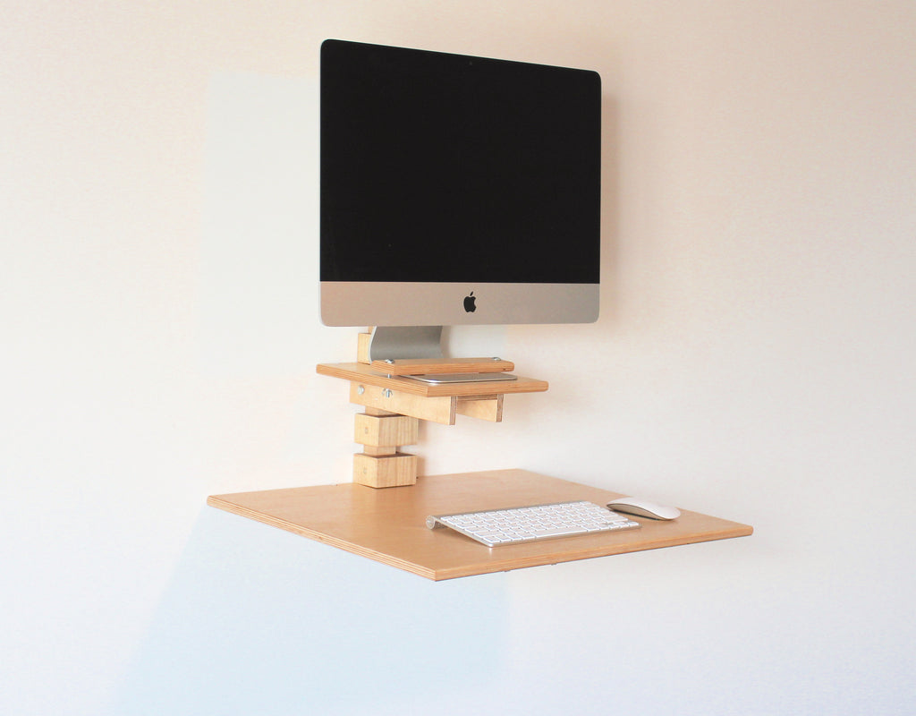 Wall Mounted Standing Desk Imac Model Gereghty Desk Co