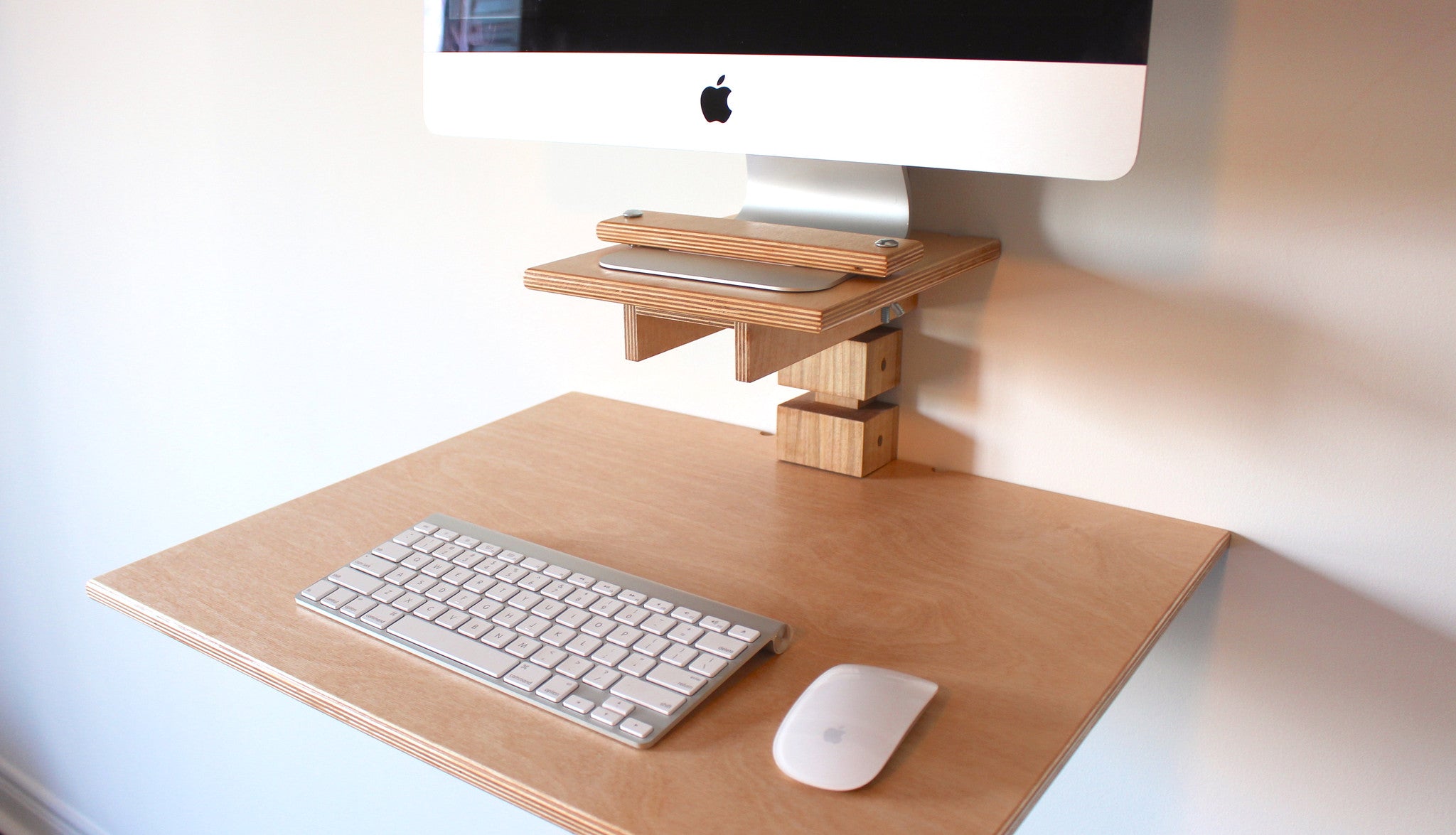 Wall Mounted Standing Desk Imac Model Gereghty Desk Co