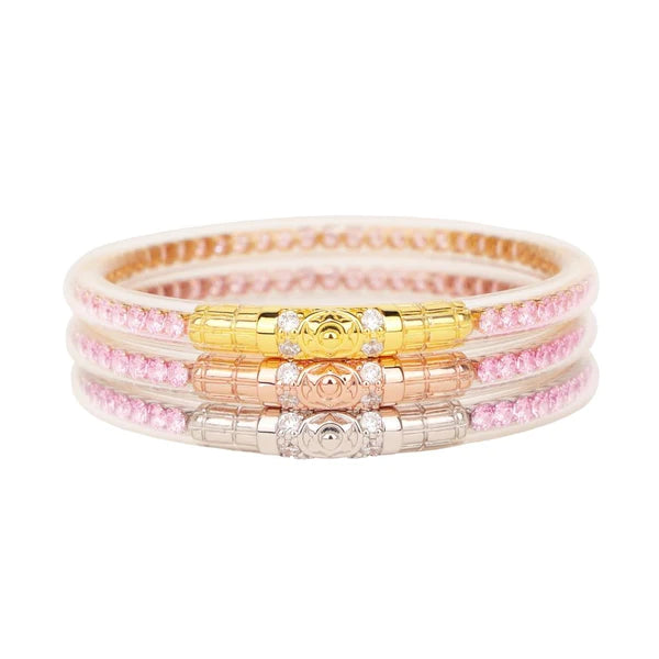 BuDhaGirl - Three Queens All Weather Bangle - PETAL PINK – Yes Doll ...